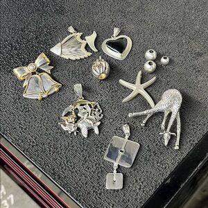 Silver and Gold Women's Charms for Necklaces